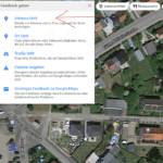 Adresse bei Google Maps melden + Neue Luftaufnahmen aus dem Juni 2021 für Freiberg 2